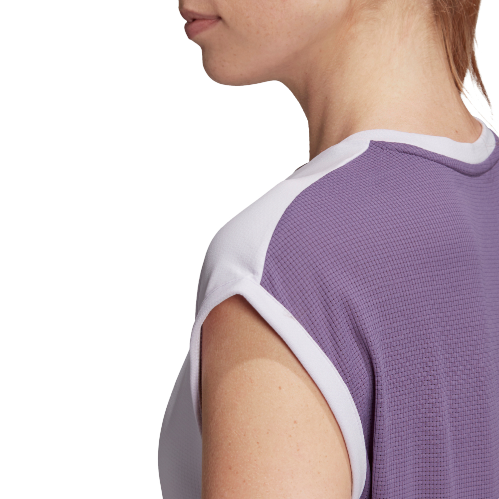 Женская теннисная футболка Adidas Women Tee Heat Ready - Purple