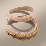 Balmain Hair Ободок беж Limited Edition Headband с 18-каратным золотым напылением