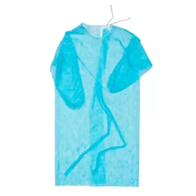 Халат хирургический рукав-резинка 110 см спанбонд плотность 25 нестерильный на завязках размер 48-50 10 шт