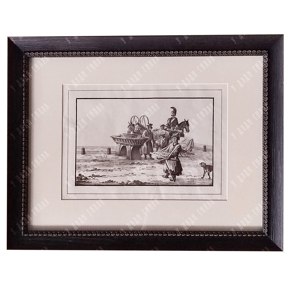 Александров П. А. (1798-1832) Извозчик и торговец хлебом. Литография 1823 г.