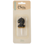 Свечи-цифры «Пончик с шоколадной глазурью» 7 см, 1 шт.