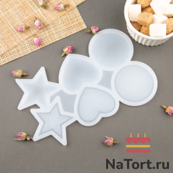 Силиконовая форма для леденцов «Погремушки ассорти 3 фигуры»