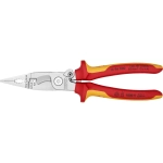 Электромонтажные клещи хромированные 200 мм Knipex 13 96 200 SB