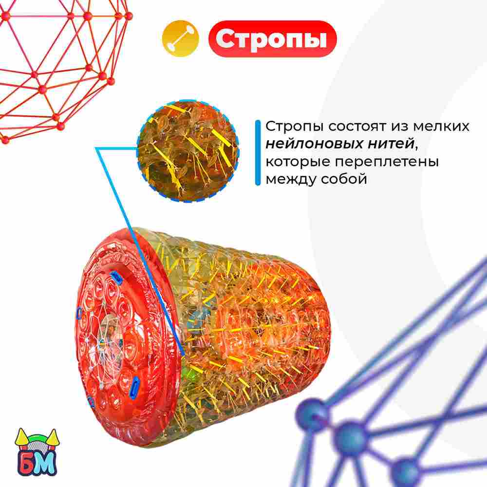 A-100396 Аттракцион Водный роллер (Гидророллер) «Вечернее сияние» ПВХ 2,6*2,2*2,2