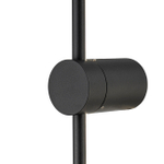 Настенный светодиодный светильник 18Вт, 1410лм, 4500K, Ra>80, металл/силикон, чёрный