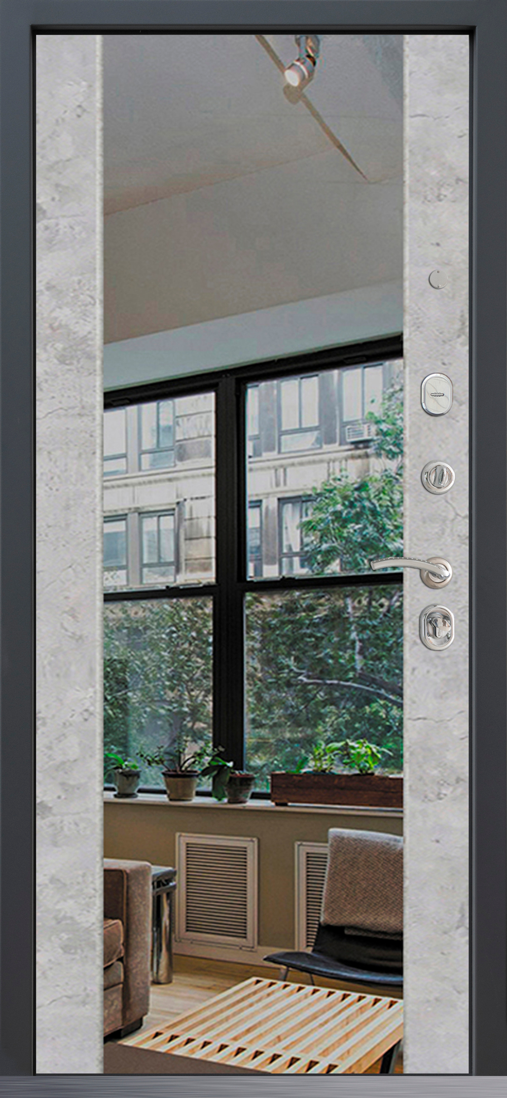 Входная дверь CYBER "MATRIX GREY"