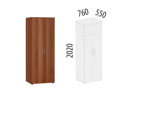 Шкаф для одежды со штангой Альфа 62.42