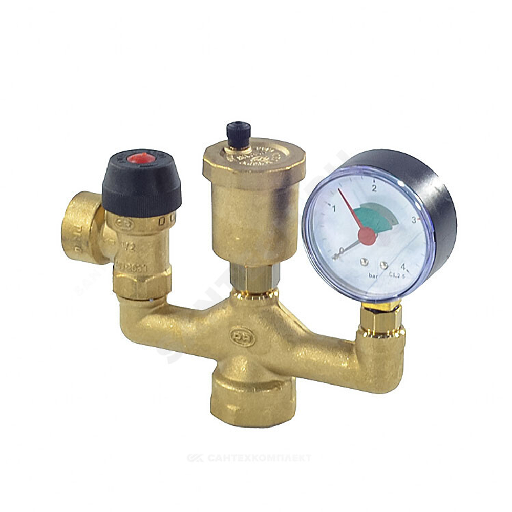 Группа безопасности котла Safe латунь ВР 1" 3 бар до 75 кВт OR 0503.525