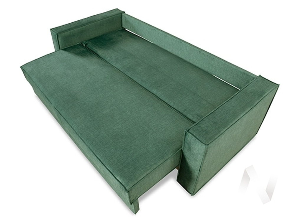 Диван прямой Эдельвейс (БД) SQUARE 15 (велюр зеленый)