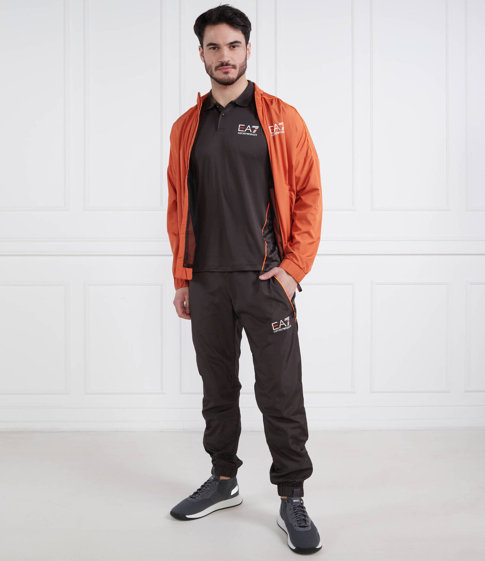 Поло EA7 - черный(3RPF23 PJPCZ)