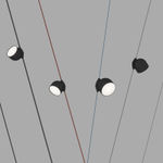 DK5642-BK Поворотный светильник для трека-ремня Belty Smart, серия Spot, со светодиодом, D100*H107мм, 48V DC, 12W, RA90, 120°, 3000-5700K, IP20, черный, алюминий