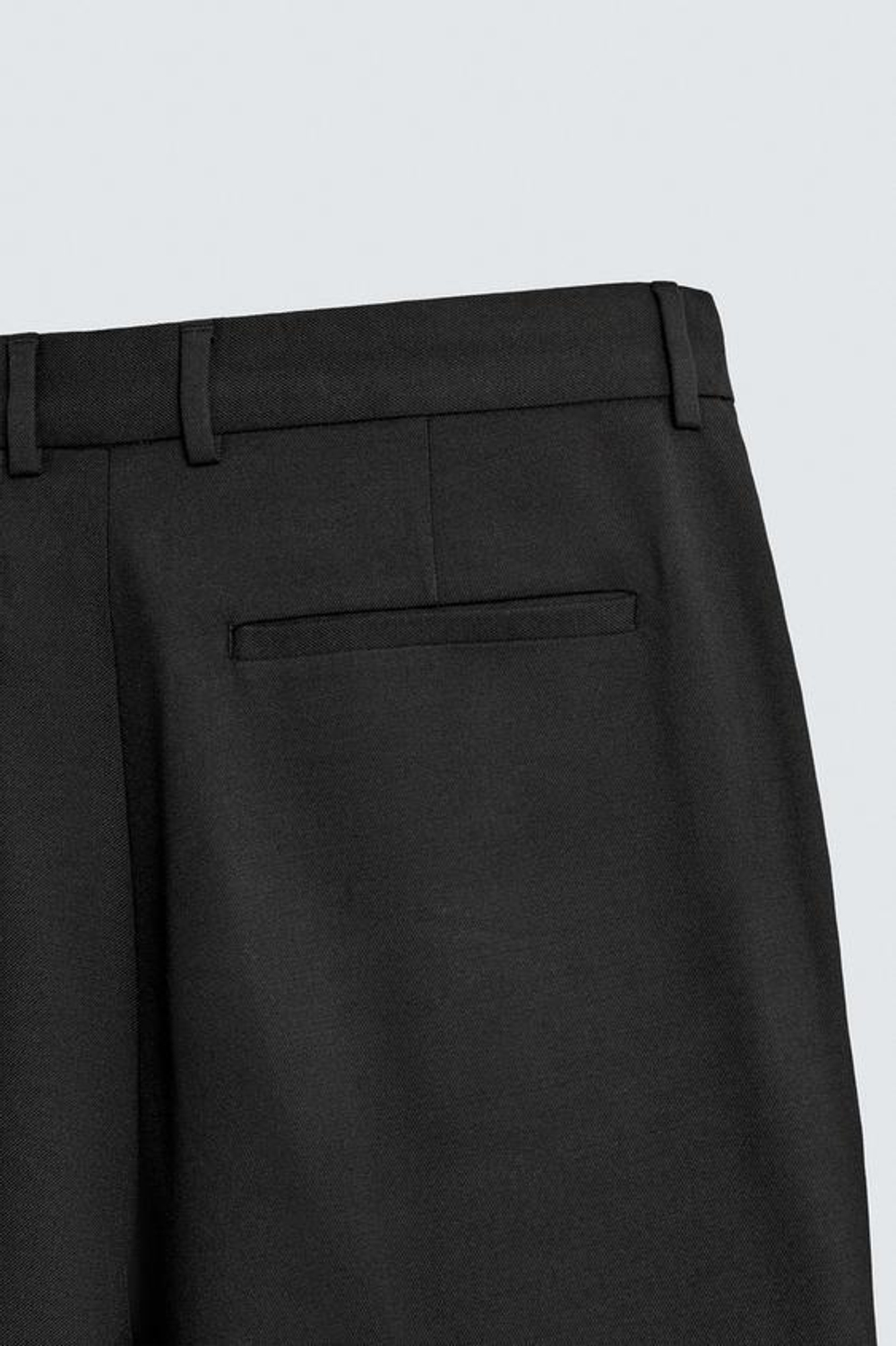 ZARA КОСТЮМНЫЕ БРЮКИ ИЗ РЕЛЬЕФНОЙ ТКАНИ,ЧЕРНЫЙ