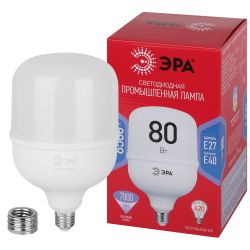 Лампа светодиодная ЭРА RED LINE LED POWER T140-80W-6500-E27/E40 R E27/E40 R 80 вт колокол холодный белый свет | Лампы cветодиодные POWER