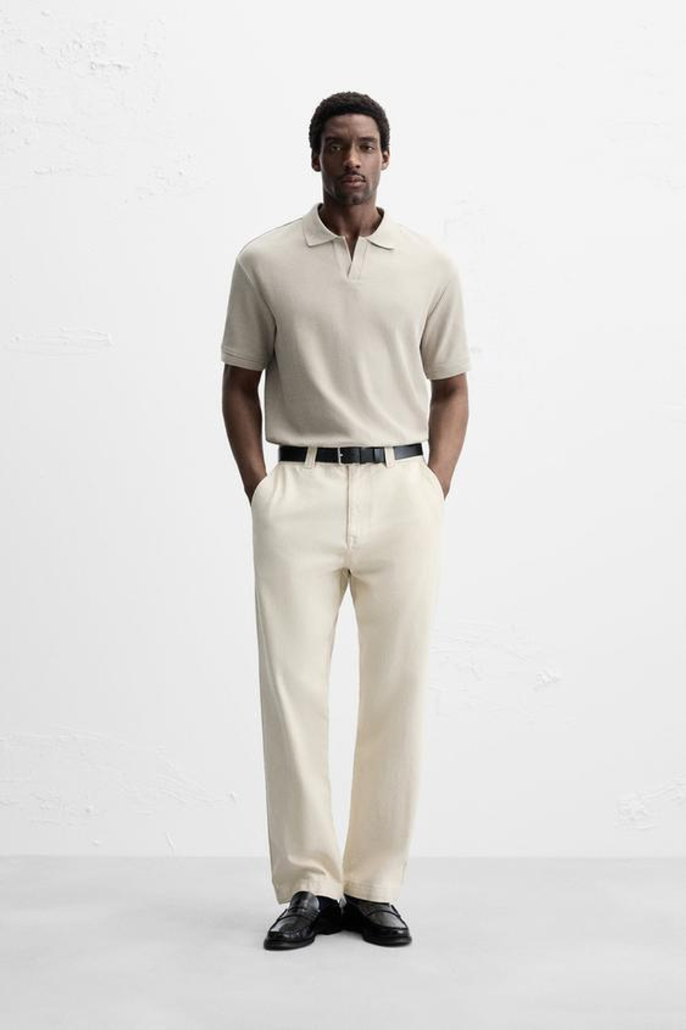 ZARA ПОЛО, ЗЕЛЕНОВАТЫЙ