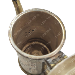 Кофейный набор из 3 предметов: кофейник, сахарница и сливочник. Индия. Латунь. 1950–1960-е гг.