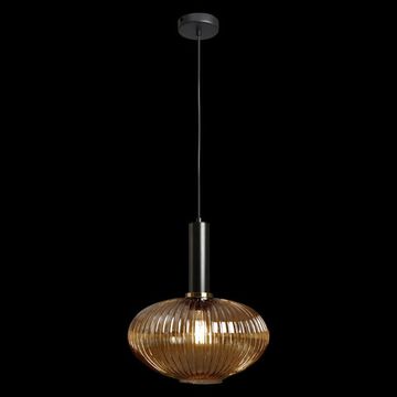 Подвесной светильник 1*Е27 чёрный/янтарный Iris LOFT IT