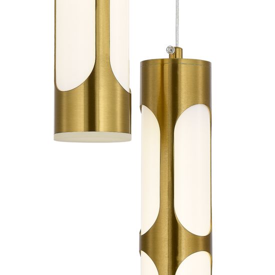 SL6237.303.03 Светильник подвесной ST-Luce латунь/белый LED 3*6W 4000K DALLAMOS