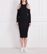 Платье RIB DOUBLE LAYER CALVIN KLEIN JEANS - черный(J20J220746)