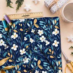 Ткань премиум мембрана цветочная сюита