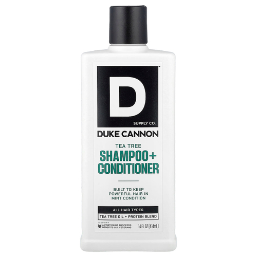 Duke Cannon Supply Co., Шампунь и кондиционер, с чайным деревом, для всех типов волос, 414 мл (14 жидк. Унций)