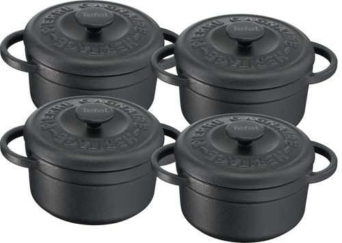 Набор Tefal Heritage 4 мини-кастрюли 10 см E223S404