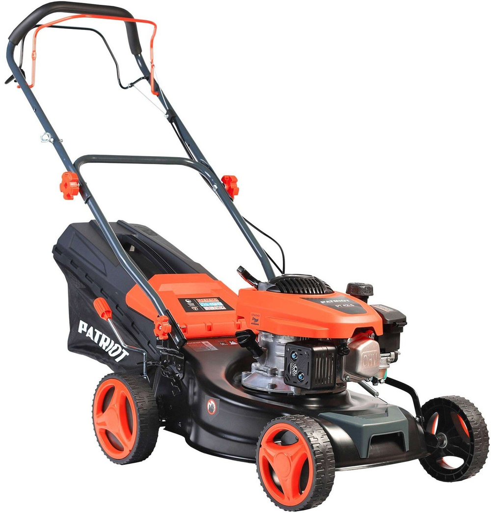 Газонокосилка бензиновая Patriot PT42LS 4л.с.,ширина среза 41см,h25-75мм,V40л