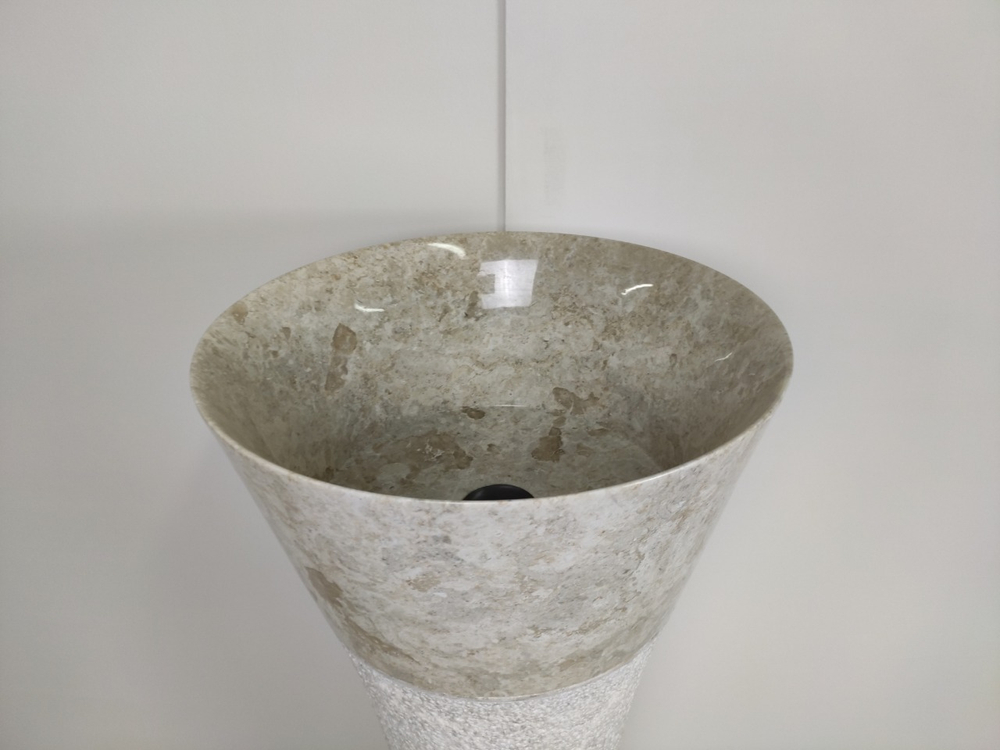 Раковина напольная из мрамора Pedestal MN-389 40*40*90