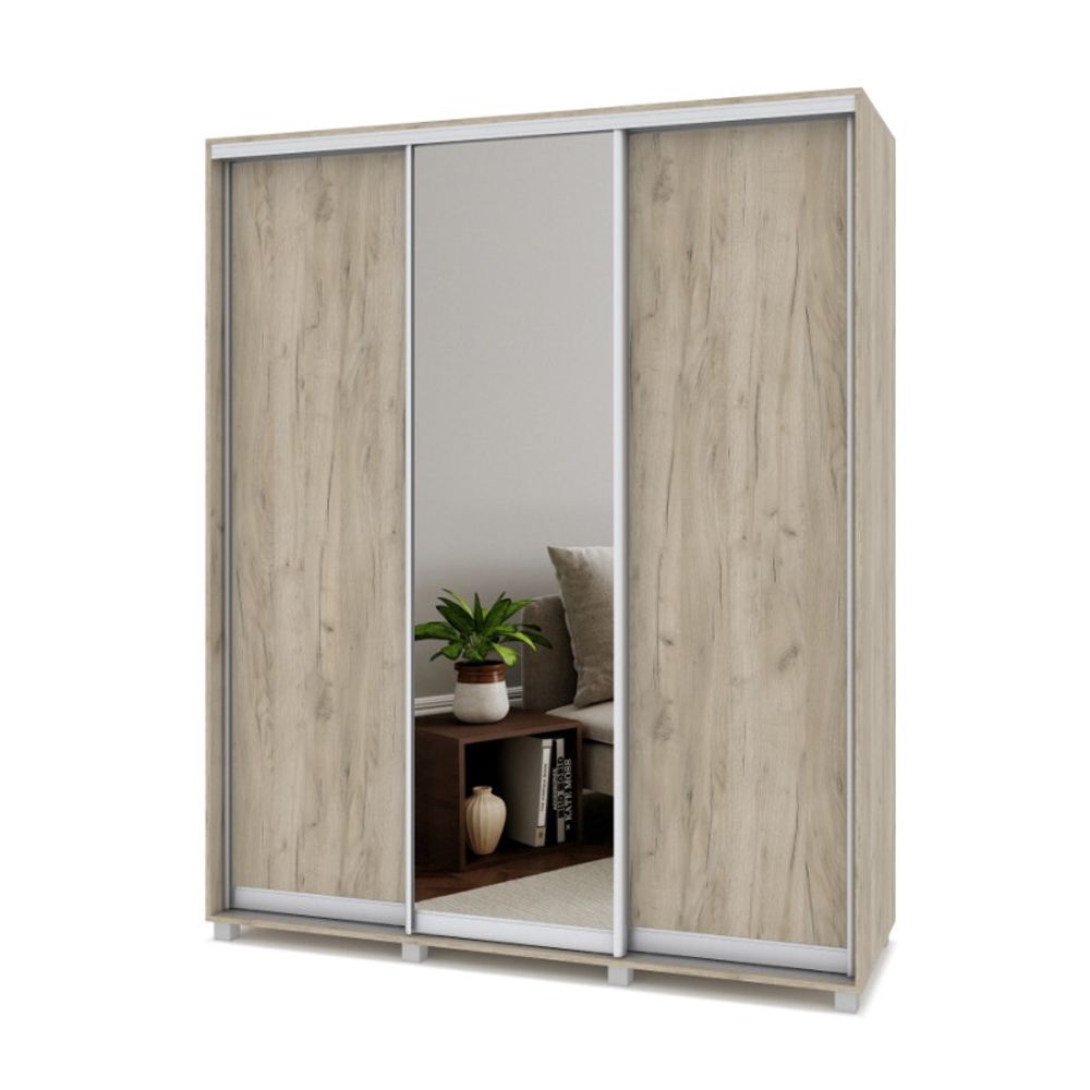 Шкаф-купе трехстворчатый "Роланд" Р682, ЛДСП, MODERN