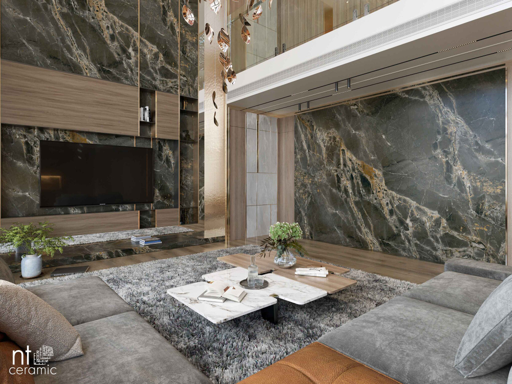 NT CERAMIC. Керамогранит Atlas Home Orobico Brown 270*120 Лаппатированный