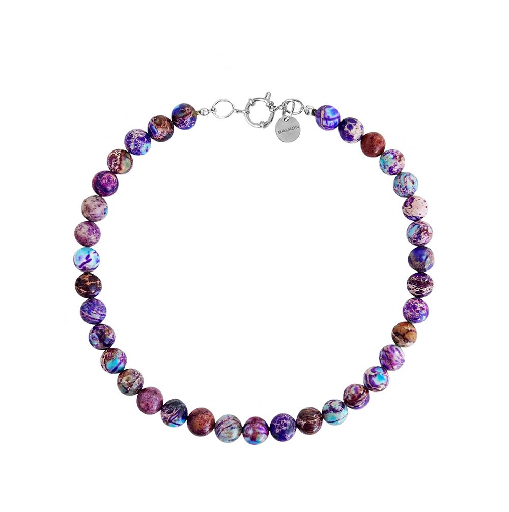 Колье Violetta из бусин камня