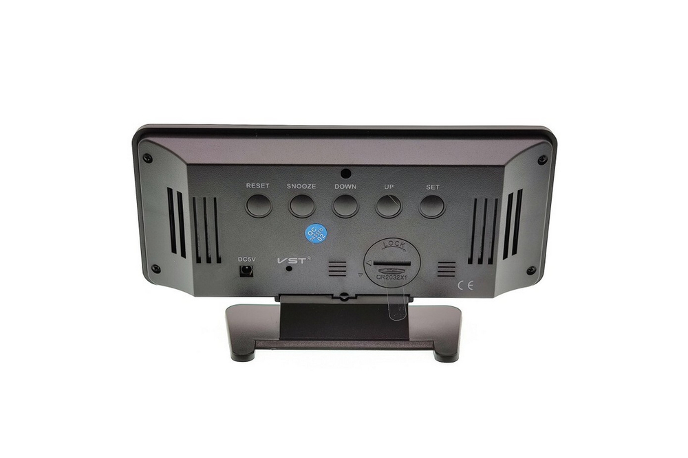 Часы зеркальные VST-888Y-6 белое свечение