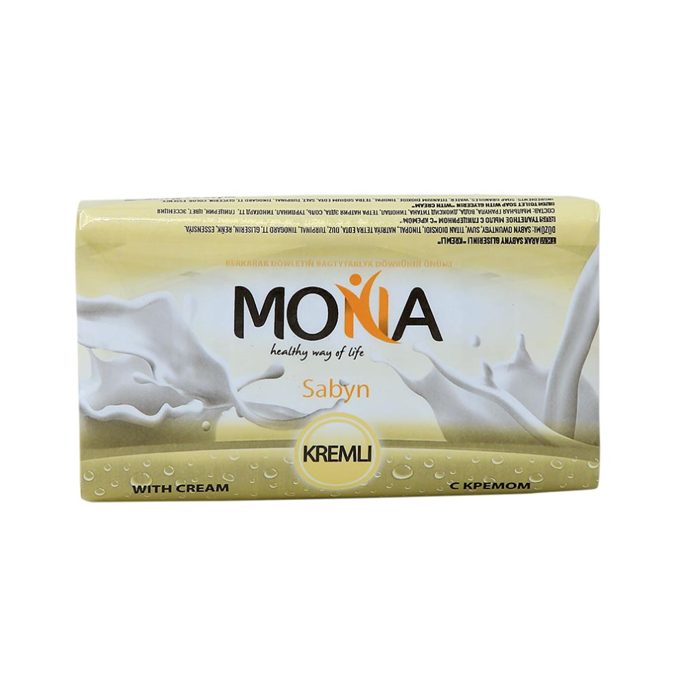 Туалетное мыло Mona с кремом 150 гр