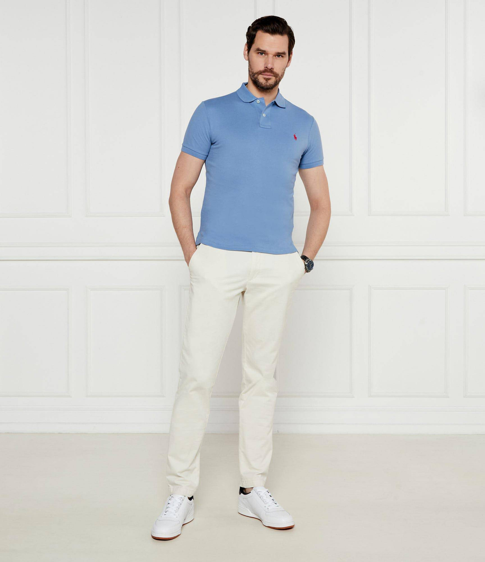Поло Basic Mesh POLO RALPH LAUREN - голубой(710536856)