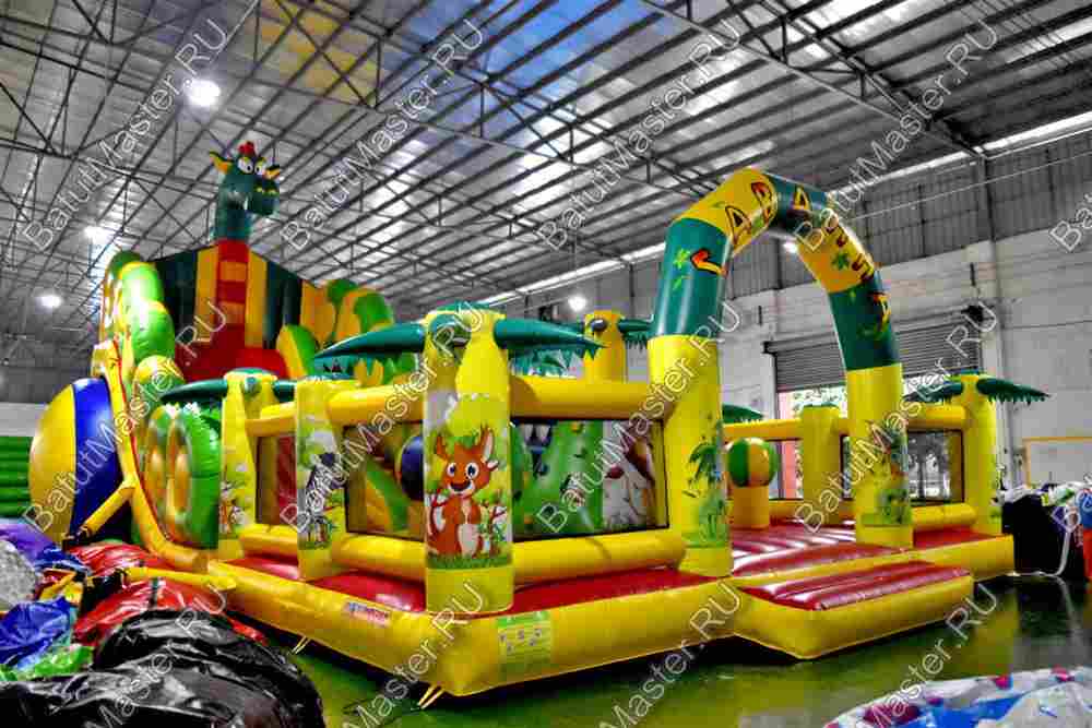 Надувной батут "Прерия" 14*7*7 м