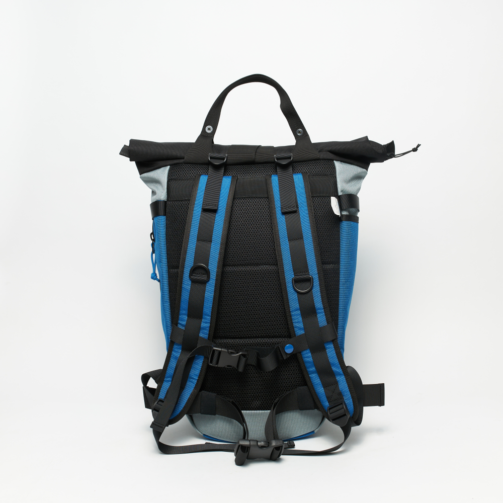 Рюкзак Rolltop Grubo 500 светло-серый/небесно-голубой