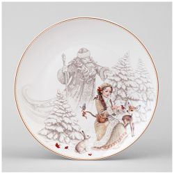 ТАРЕЛКА ЗАКУСОЧНАЯ LEFARD "МОРОЗКО" 20,5 СМ (КОР=18ШТ.)