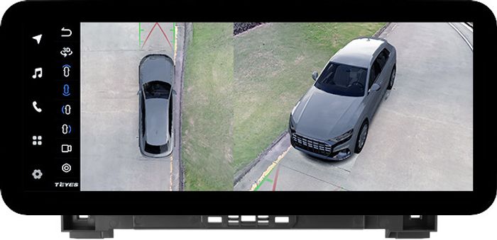 Магнитола для Audi Q5 FY 2016-2024 - Teyes LUX ONE 360 монитор 12.3" 2K QLED на Android 10, Быстрая, CarPlay, 4G SIM-слот, 4 камеры в комплекте