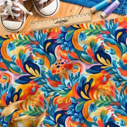 Ткань премиум шелк искусственный Армани акварельный калейдоскоп