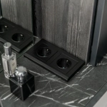 Рамка на 2 поста Stark (черный) W0021808