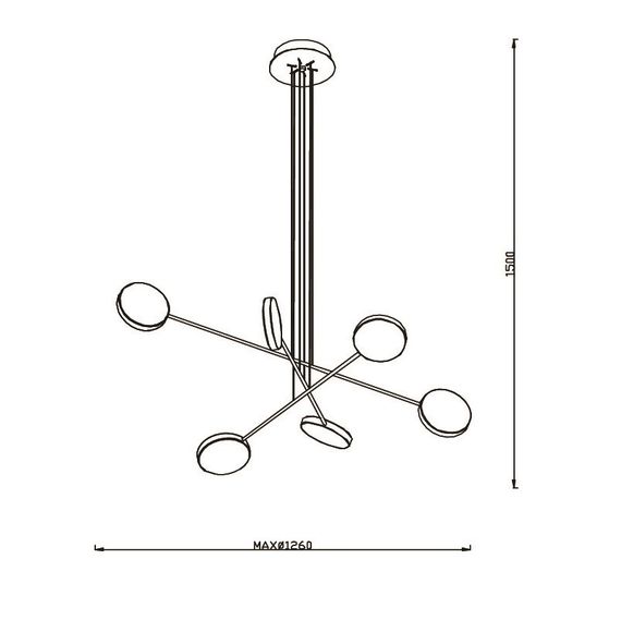 Подвесная светодиодная люстра Romatti Cullinan Riccio L11143