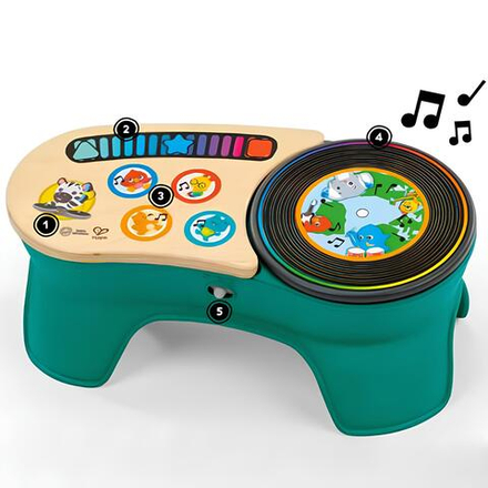 Диджейский пульт проигрыватель, волшебное прикосновение