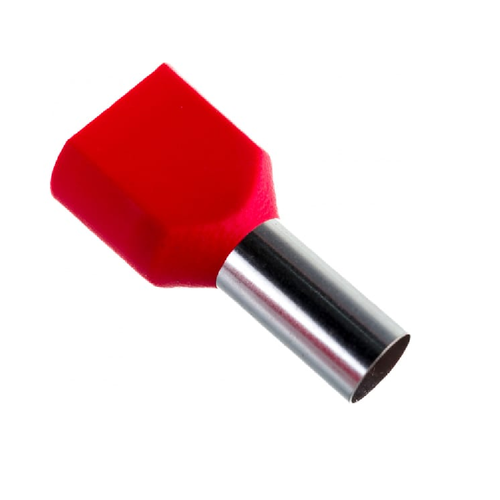 REXANT Наконечник штыревой втулочный (НШВи(2) 10-14/ Ги2 10-14 )изол.F-14мм 2х10мм2  06-0413-A