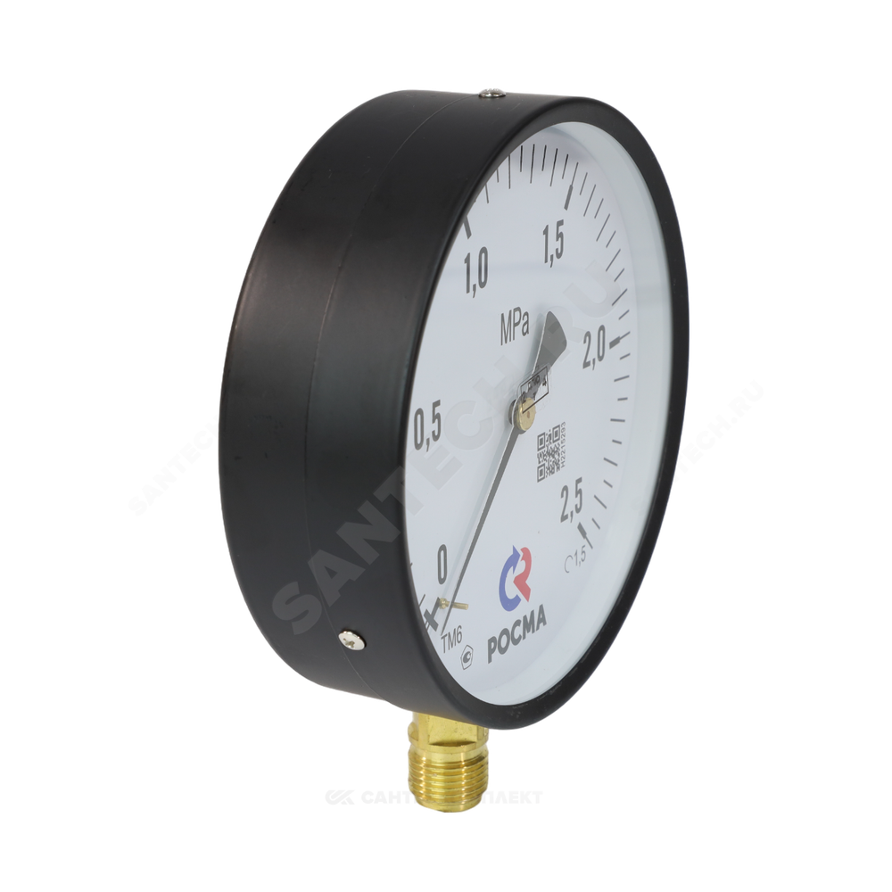 Манометр ТМ-610Р.00 радиальный Дк150мм 0-0,6 МПа кл.1,5 G1/2" Росма 00000006966