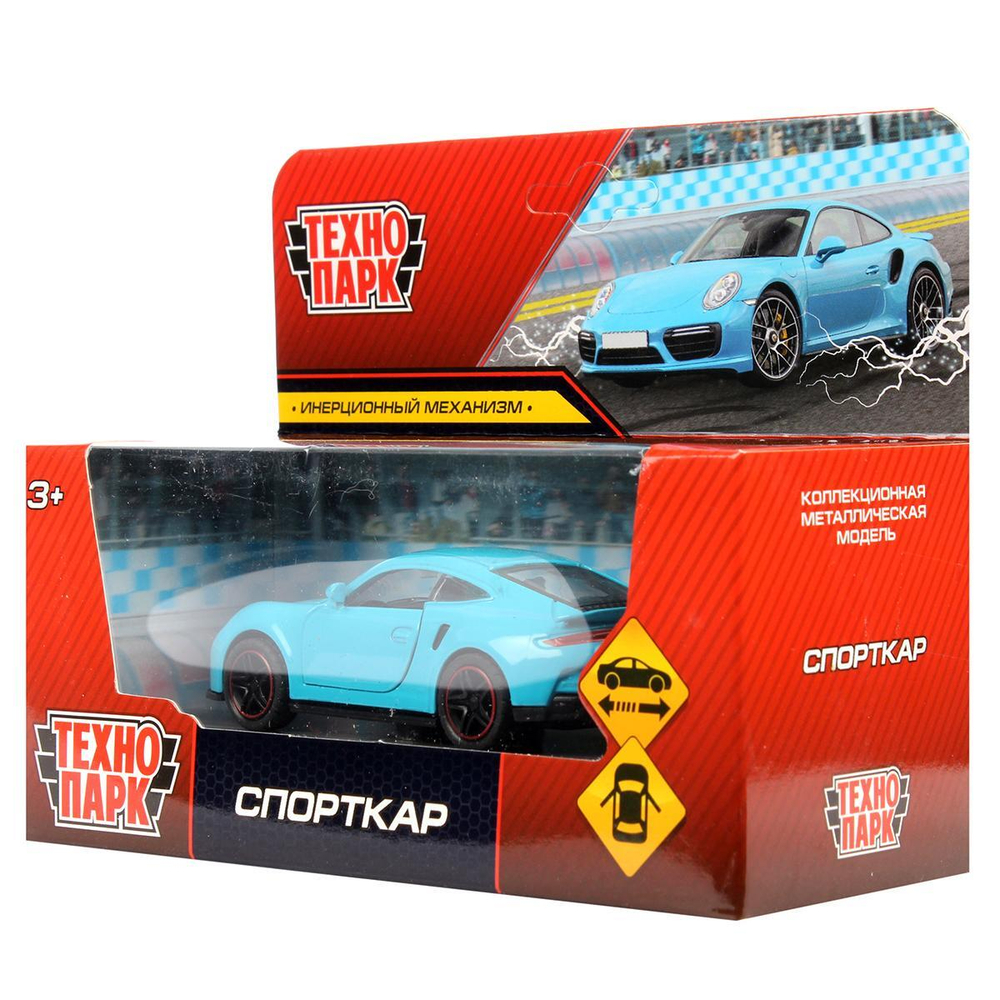 Модель ин. мет. "Спорткар" 10,5см, коробка 2208C0360-R (Технопарк)