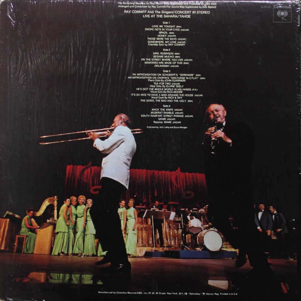 Ray Conniff / Concert In Stereo (Live At The Sahara/Tahoe)(2LP)