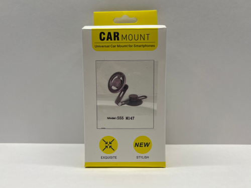 Держатель для телефона автомобильный в машину, на панель, с кольцом MagSafe, клеящаяся платформа, скотч + магнит, S55-M147, Цепкий (1 шт.)