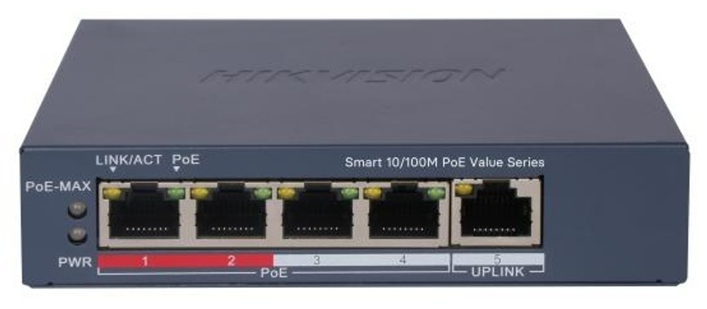 Коммутатор Hikvision DS-3E1105P-EI/M (V2) Коммутатор Hikvision DS-3E1105P-EI/M (V2)