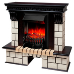 Каминокомплект Real Flame Stone STD AO с очагом Fobos Lux Black RC