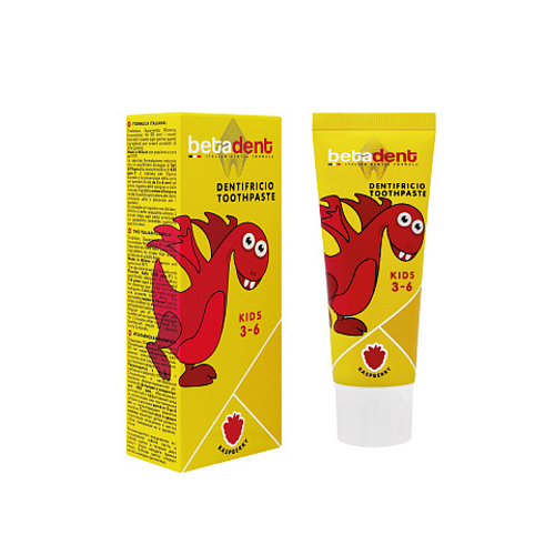 Betadent Baby 3-6 Зубная паста со вкусом малины