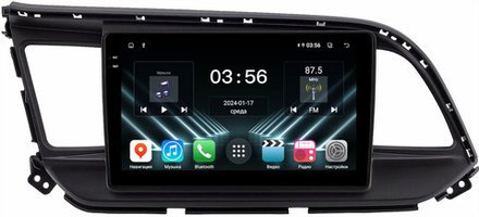 Магнитола для Hyundai Elantra 6 2018-2020 (штатная КЗВ) - FarCar DX1159M монитор 9.5" IPS на Android 13, 4+64Гб, CarPlay